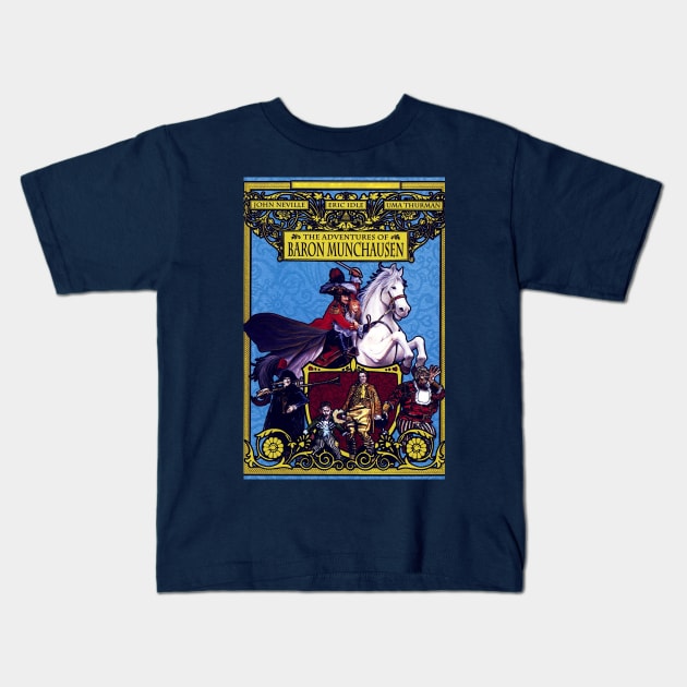 The Adventures of Baron Munchausen Kids T-Shirt by scohoe